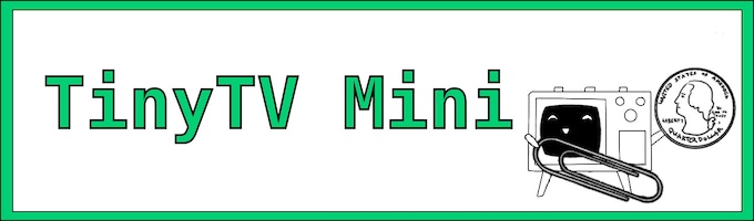 TinyTV Mini banner vector image