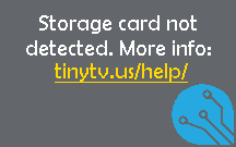 TinyTV No card error TinyTV 2