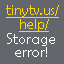 TinyTV Storage error TinyTV Mini