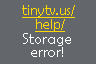 TinyTV Storage error TinyTV DIY Kit