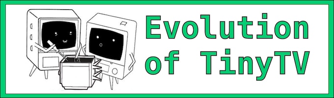 Evolution of TinyTV banner