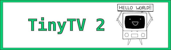 TinyTV banner vector image